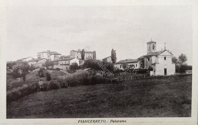 Cartolina - Piancerreto - Panorama - 1930 ca.