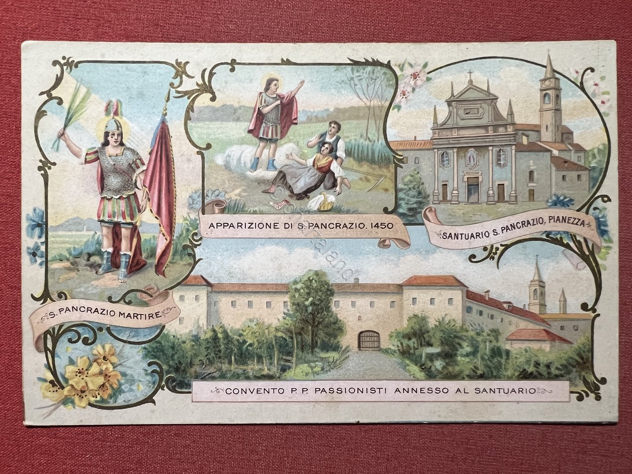 Cartolina - Pianezza ( Torino ) - Santuario S. Pancrazio …