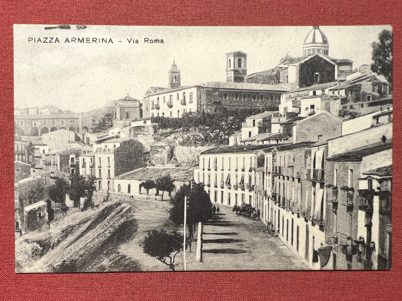 Cartolina - Piazza Armerina ( Enna ) - Via Roma …