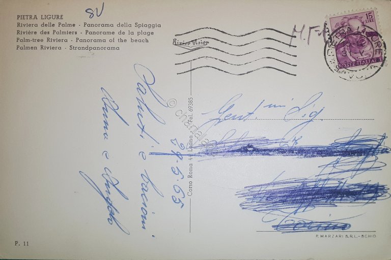 Cartolina - Pietra Ligure - Riviera delle Palme - Panorama …