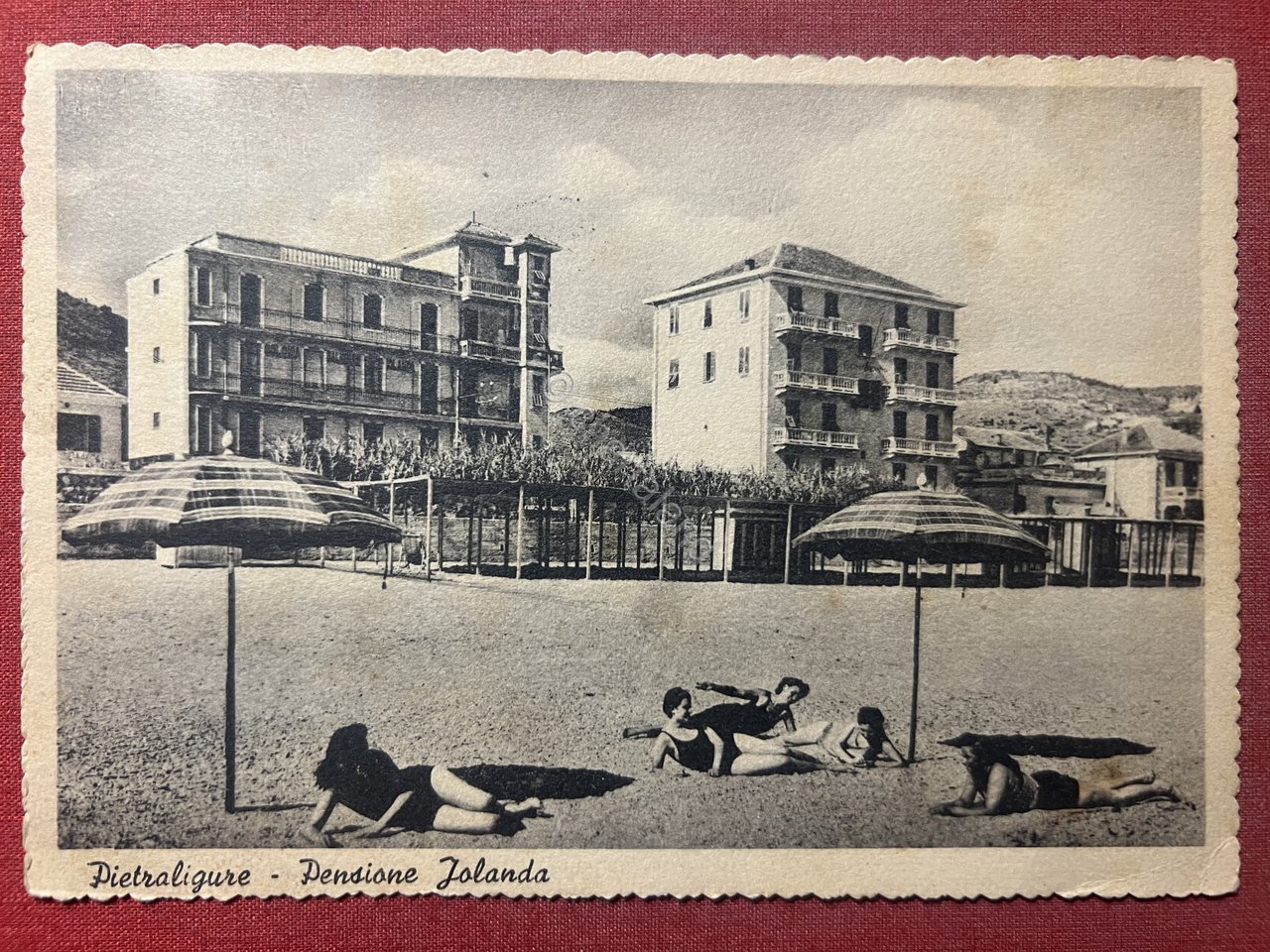 Cartolina - Pietra Ligure ( Savona ) - Pensione Iolanda …