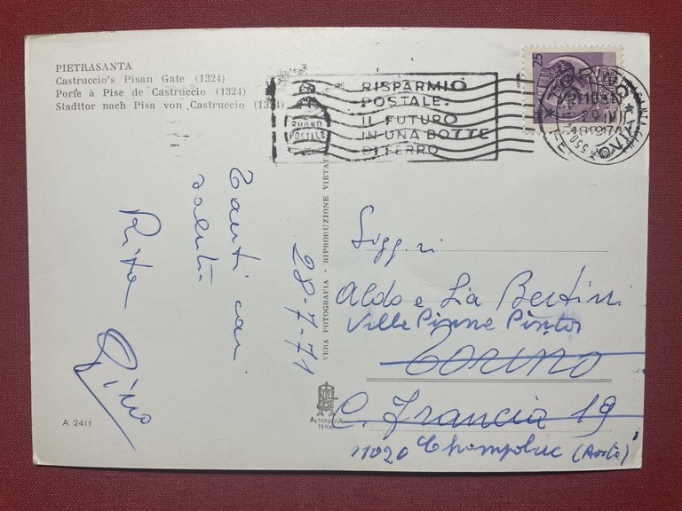 Cartolina - Pietrasanta - Porta a Pisa di Castruccio - …