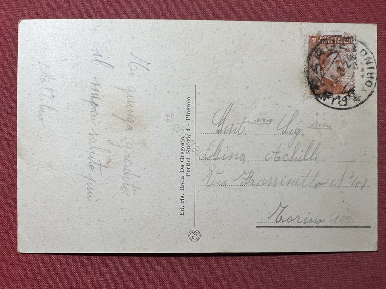 Cartolina - Pinerolo ( Torino ) - S. Maurizio e …