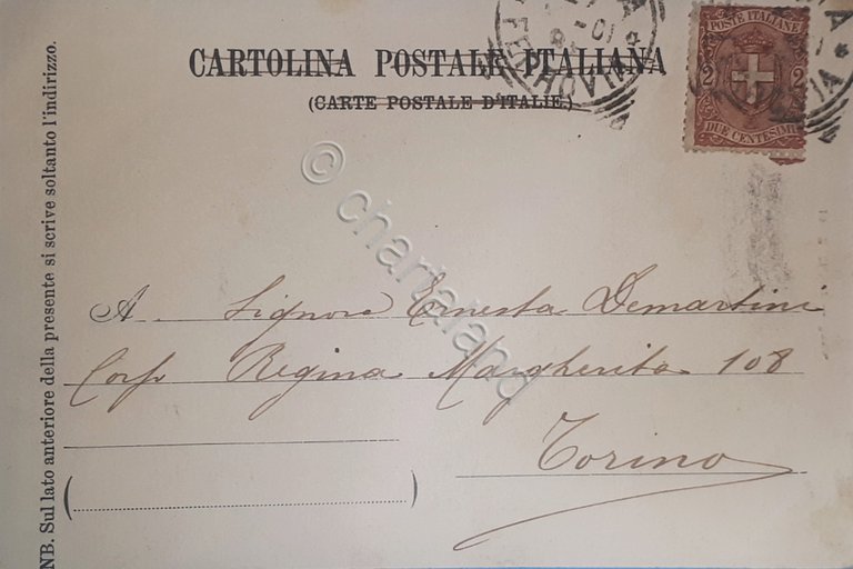 Cartolina - Piramide di C. Cestio - 1901