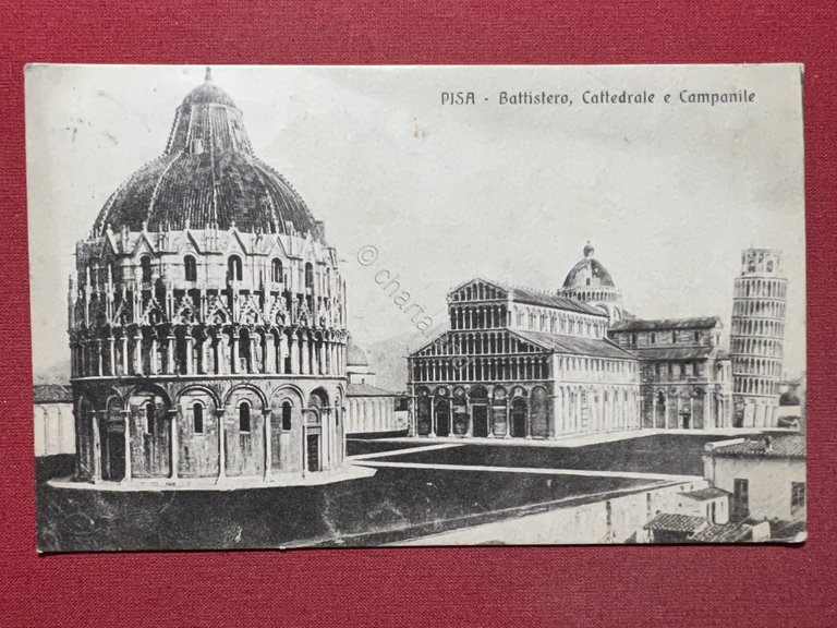 Cartolina - Pisa - Battistero - Cattedrale e Campanile - …