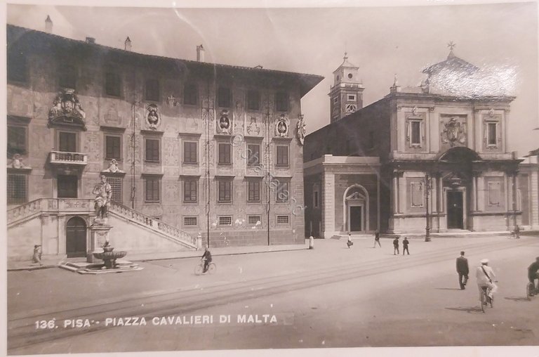 Cartolina - Pisa - Piazza Cavalieri di Malta - 1949