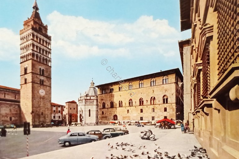 Cartolina - Pistoia - Piazza del Duomo - 1965 ca.