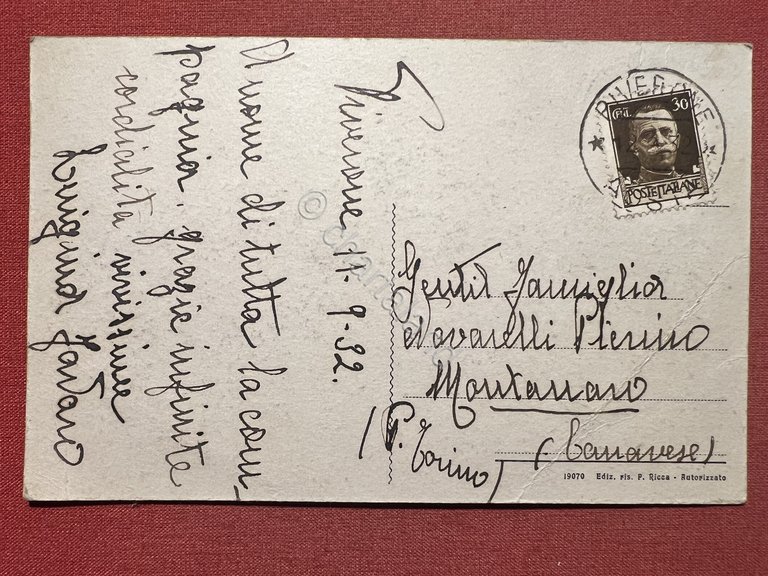 Cartolina - Piverone ( Torino ) - Panorama dalla Serra …