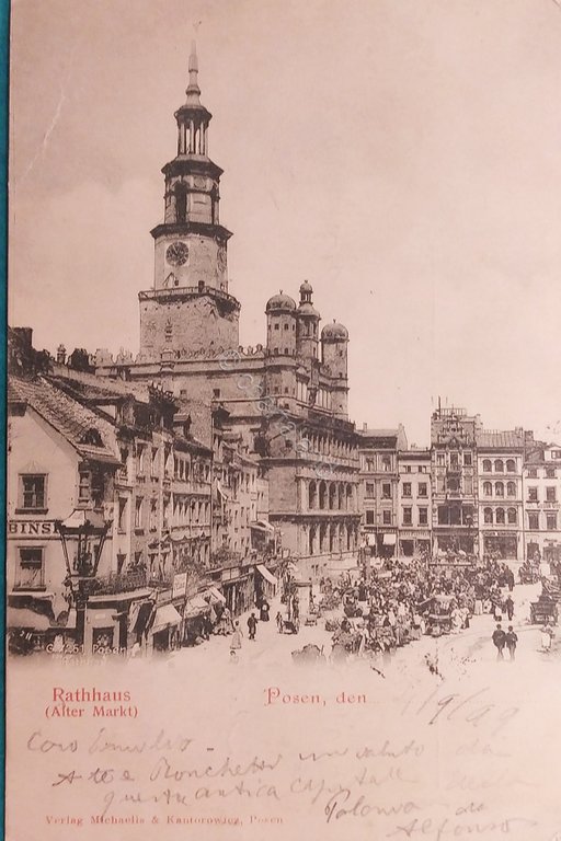 Cartolina - Polonia - Rathaus ( Alter Markt ) - …