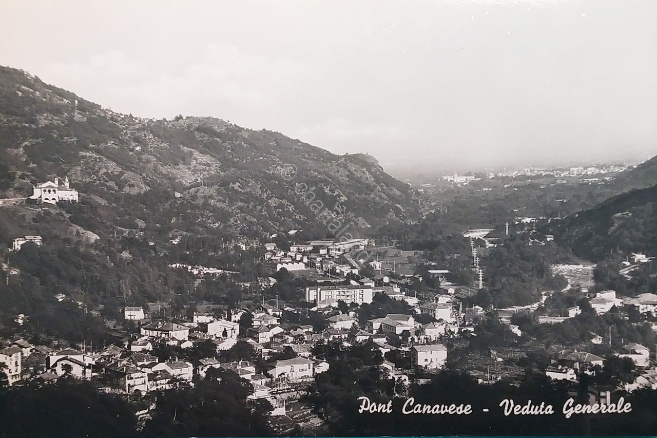 Cartolina - Pont Canavese - Veduta Generale - 1950 ca.