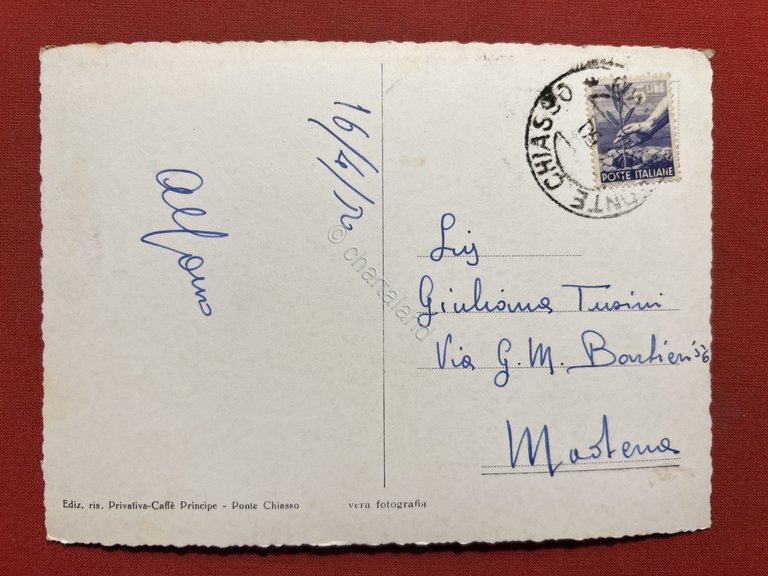 Cartolina - Ponte Chiasso e Chiasso - Confine Italo-Svizzero - …