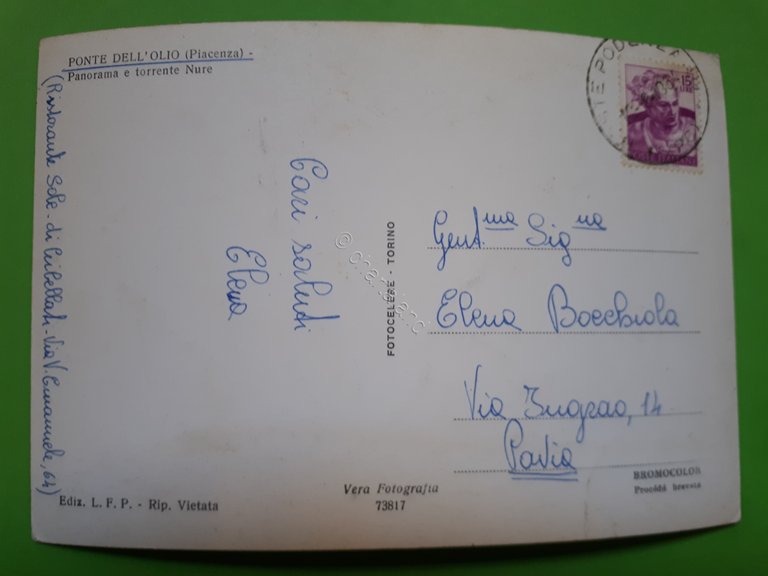 Cartolina - Ponte Dell'Olio ( Piacenza ) - Panorama e …
