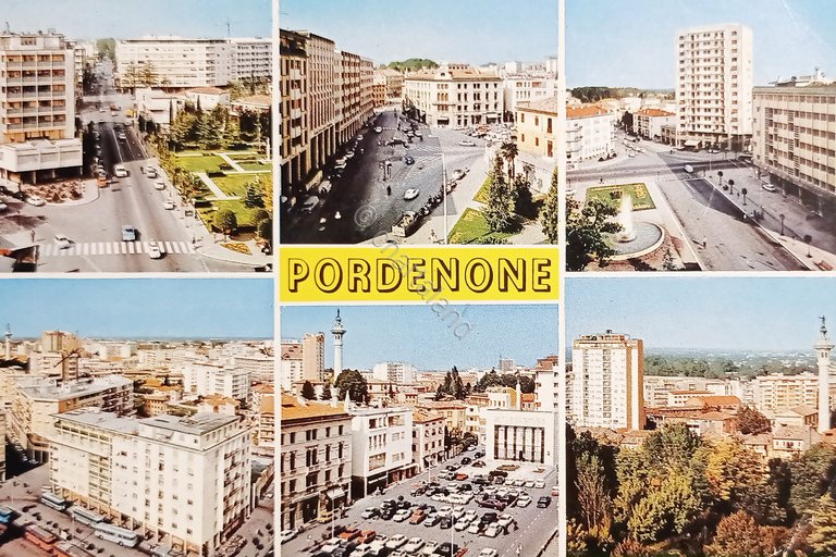 Cartolina - Pordenone - Vedute diverse - 1971