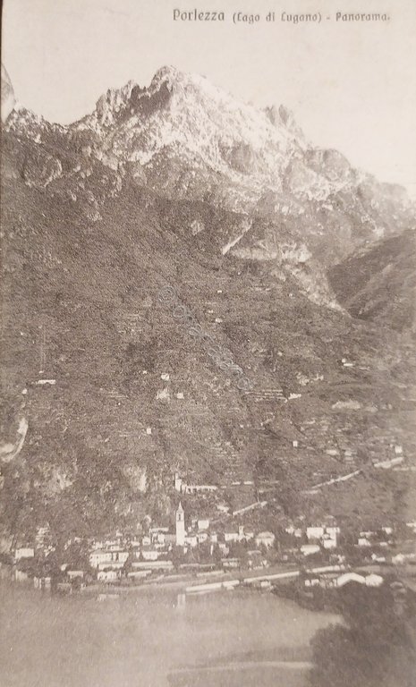 Cartolina - Porlezza ( Lago di Lugano ) - Panorama …