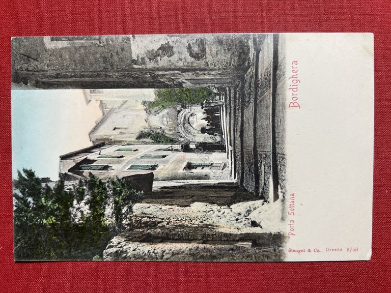 Cartolina - Porta Sottana - Bordighera - 1900 ca.