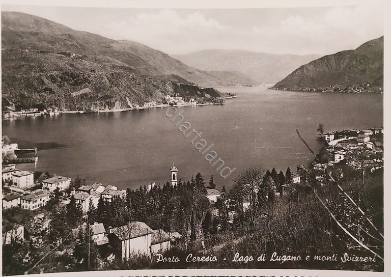 Cartolina - Porto Ceresio - Lago di Lugano e monti …