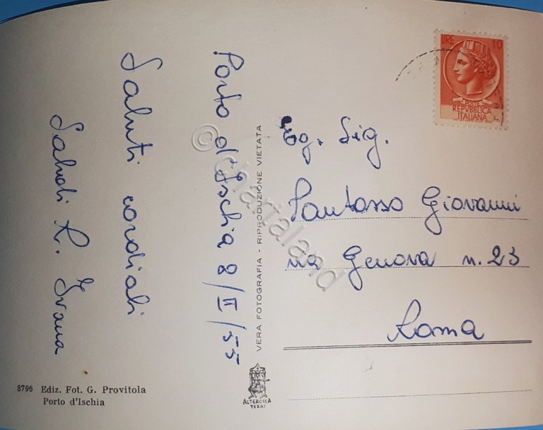 Cartolina - Porto d'Ischia - Panorama - 1955