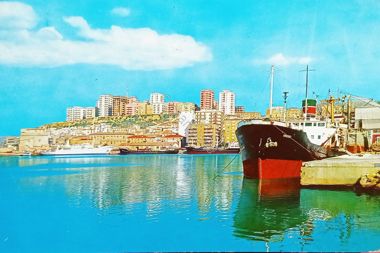 Cartolina - Porto Empedocle - Molo Levante - 1975