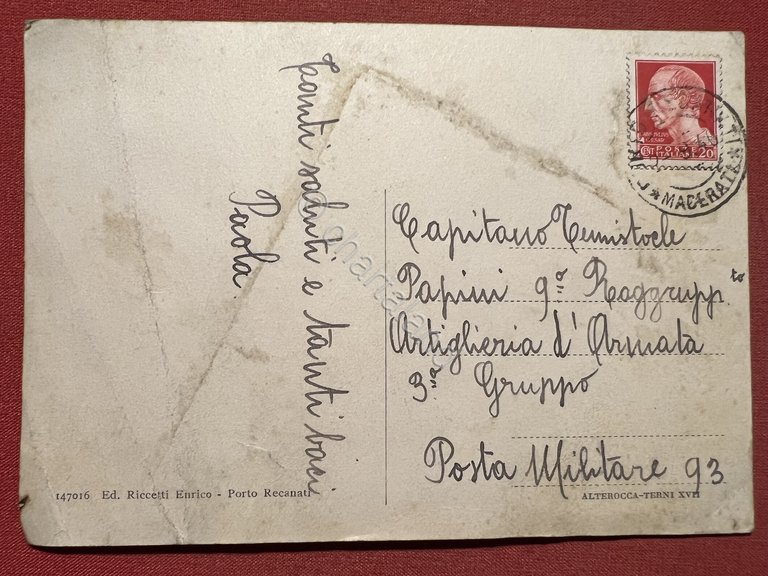 Cartolina - Porto Recanati - Corso V. Emanuele e Parrocchia …