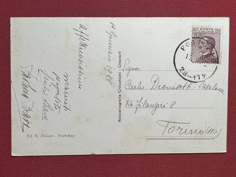 Cartolina - Portofino ( Genova ) - Panorama - 1928