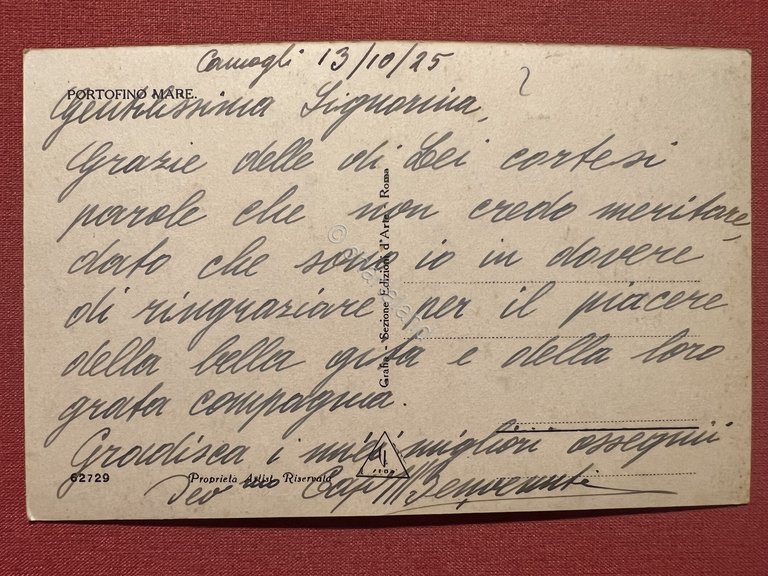 Cartolina - Portofino Mare ( Genova ) - Panorama - …