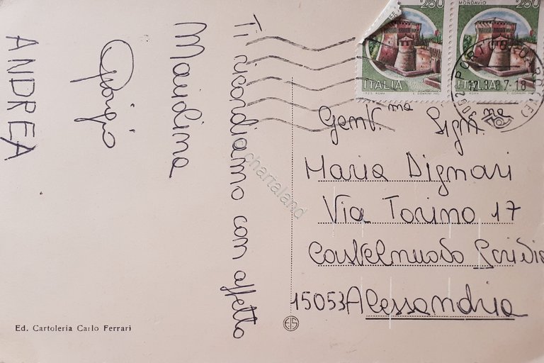 Cartolina - Portogruaro - Pescheria - 1987