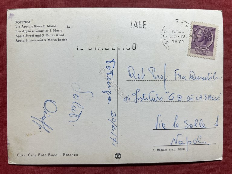 Cartolina - Potenza - Via Appia e Rione S. Maria … | Immagine Gallery 4