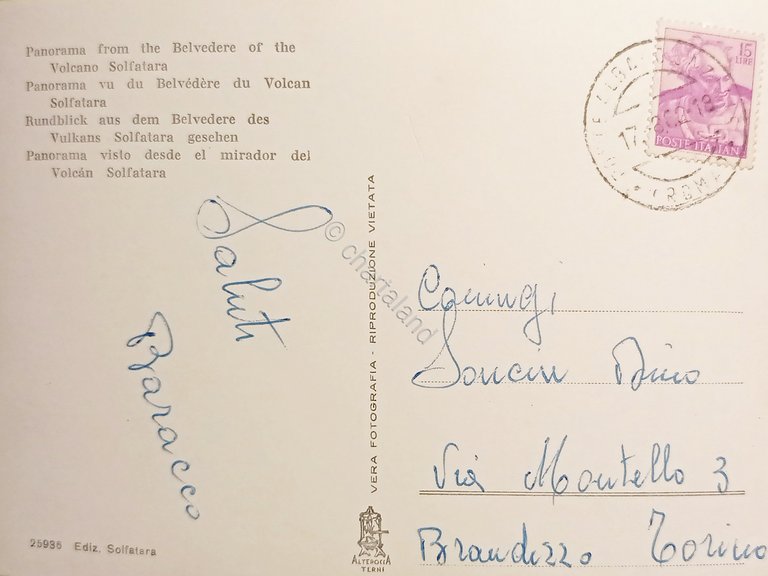 Cartolina - Pozzuoli ( Napoli ) - Vulcano Solfatara - …