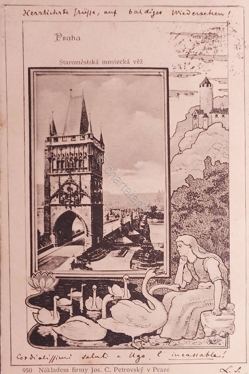 Cartolina - Praga - Repubblica Ceca - 1900