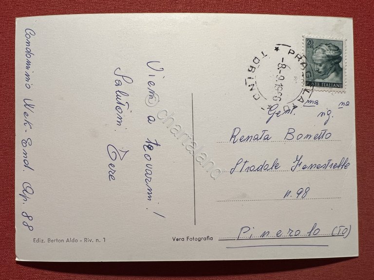 Cartolina - Pragelato ( Torino ) - Panorama - 1960