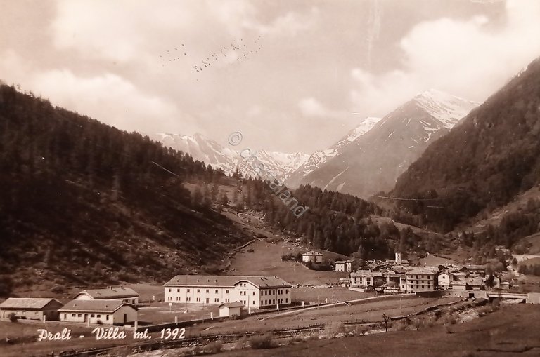 Cartolina - Prali ( Torino ) - Villa - 1966