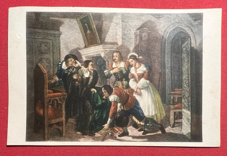 Cartolina - Promessi Sposi - Scena 1920 ca.