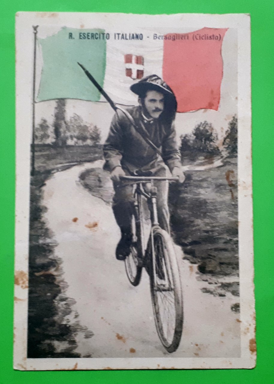 Cartolina - R. Esercito Italiano - Bersaglieri ( Ciclista ) …