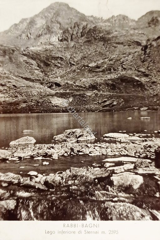 Cartolina - Rabbi-Bagni ( Trento ) - Lago inferiore di …