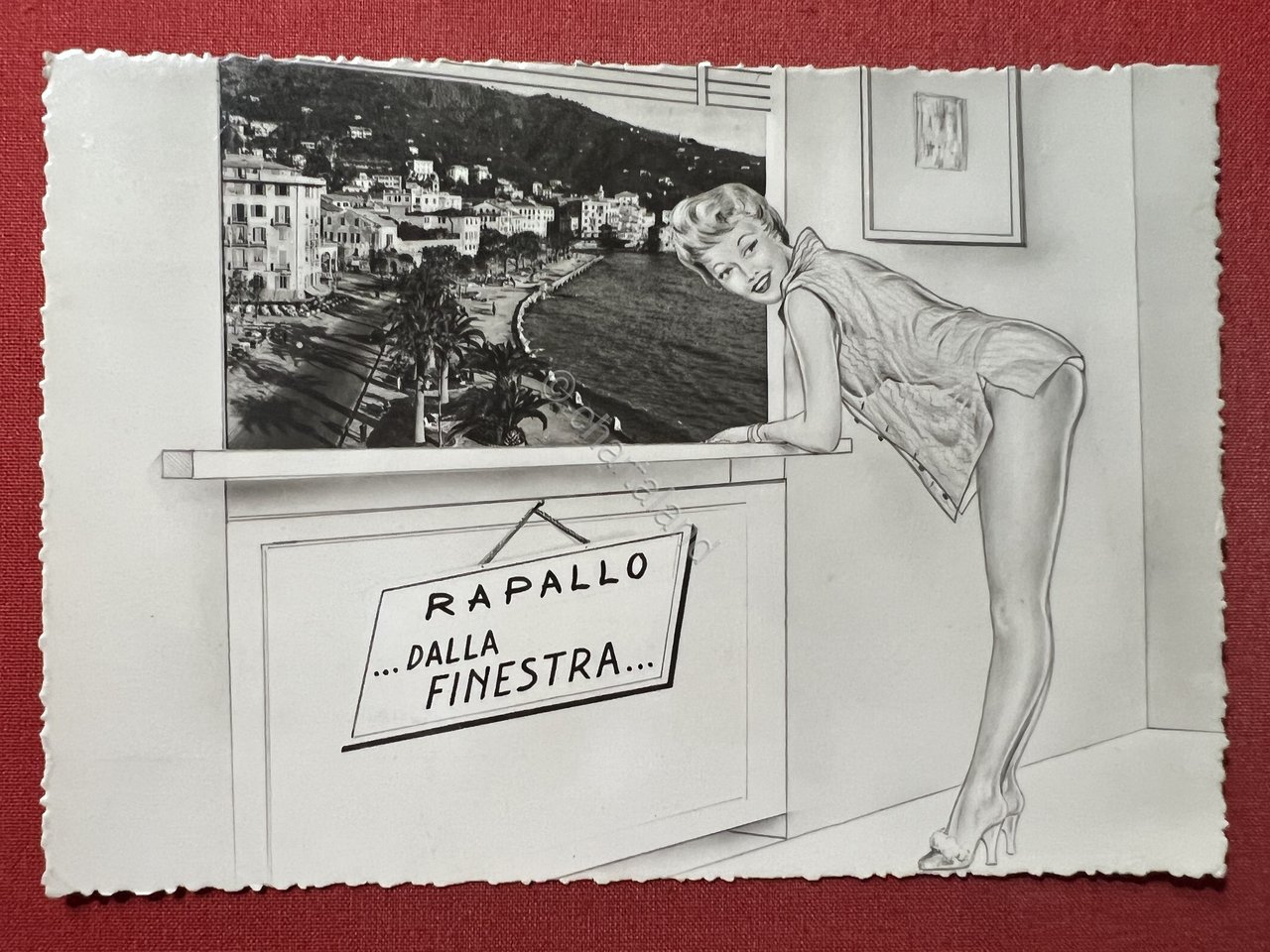 Cartolina - Rapallo ...dalla Finestra - 1954 | Immagine principale