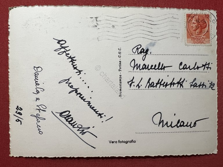 Cartolina - Rapallo ...dalla Finestra - 1954 | Immagine Gallery 2