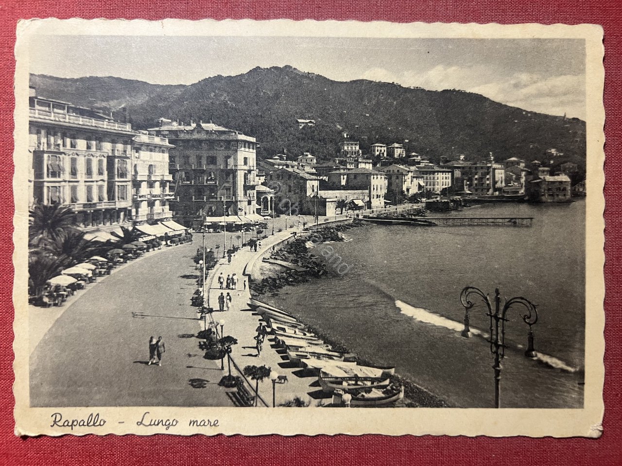 Cartolina - Rapallo ( Genova ) - Lungomare - 1941