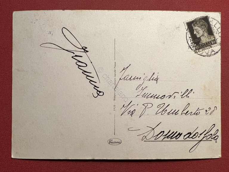 Cartolina - Rapallo (Genova) - Panorama - 1938