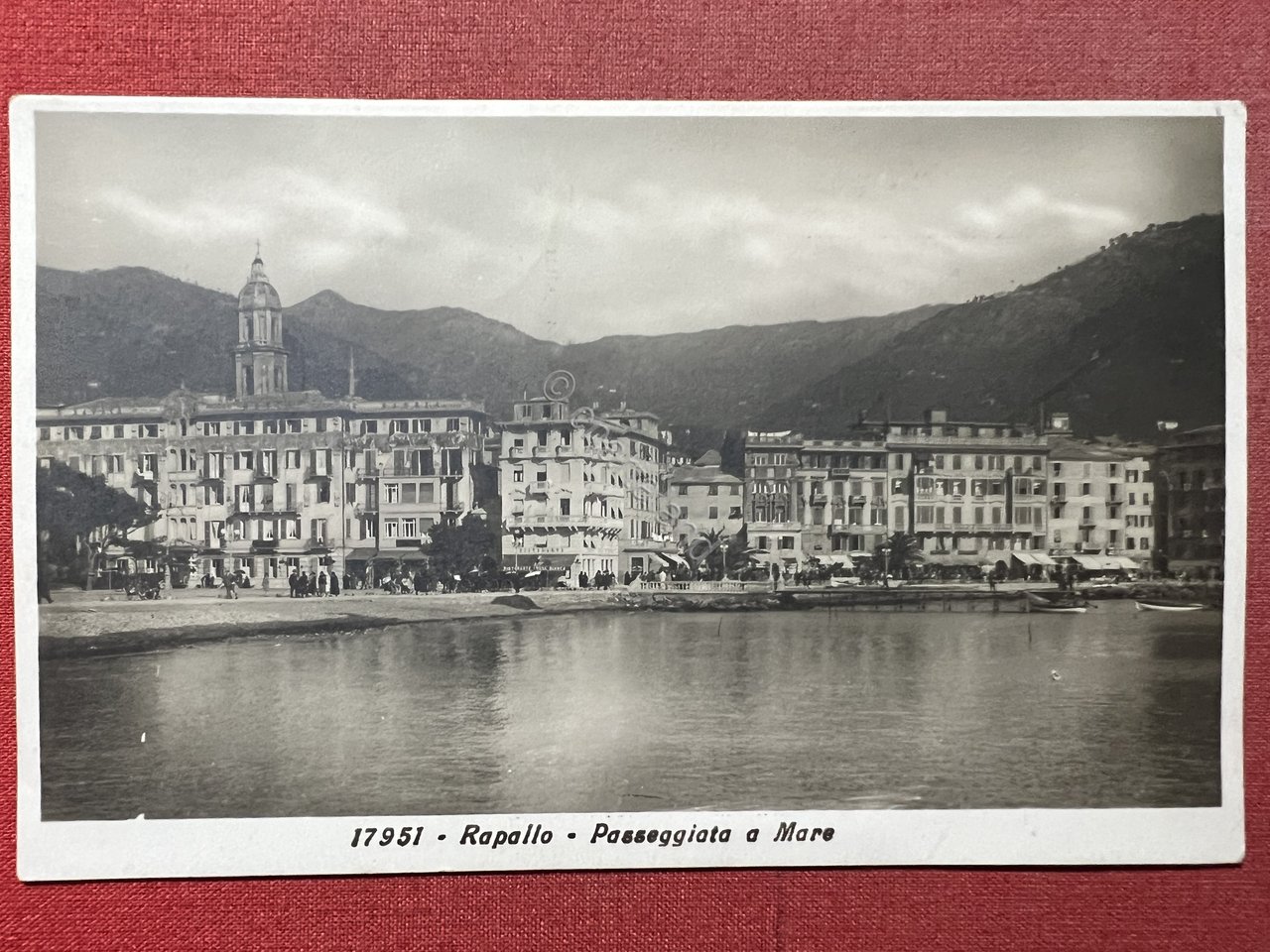 Cartolina - Rapallo ( Genova ) - Passeggiata a Mare …