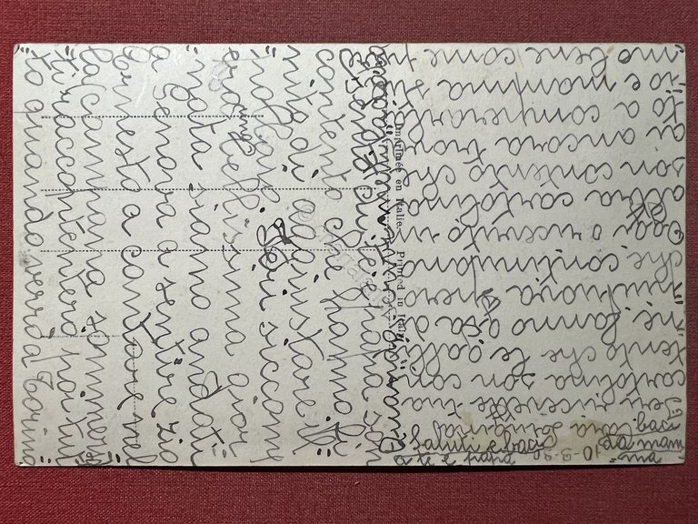 Cartolina - Rapallo ( Genova ) - Passeggiata a Mare …