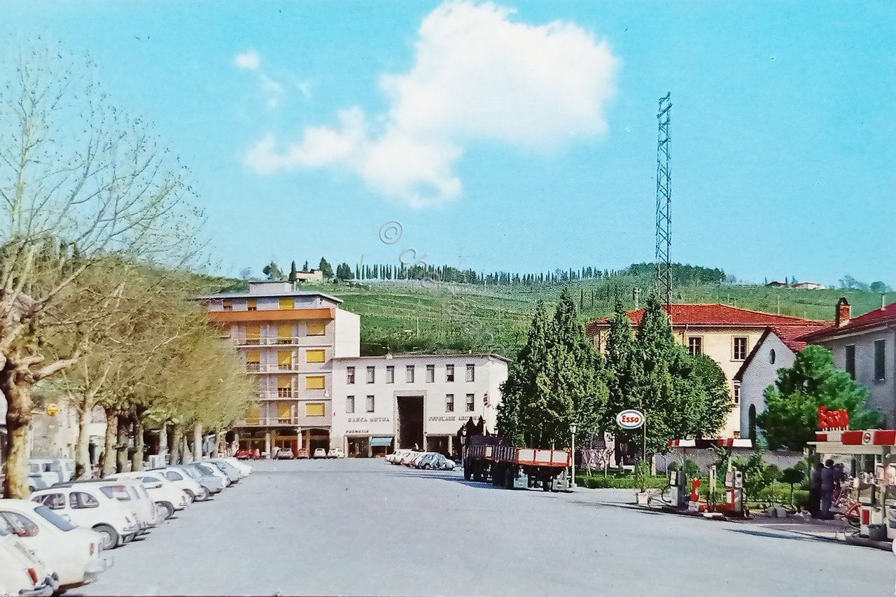 Cartolina - Rassina ( Arezzo ) - Piazza Mazzini - …