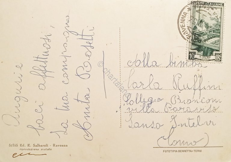 Cartolina - Ravenna - Bacino - Mercato del Pesce - …