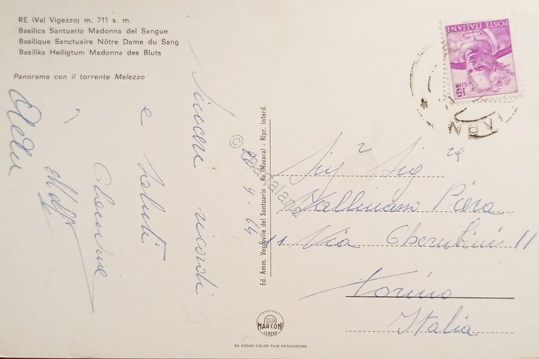 Cartolina - Re ( Val Vigezzo ) - Basilica Santuario …