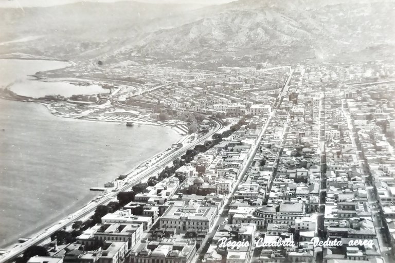 Cartolina - Reggio Calabria - Veduta aerea - 1963