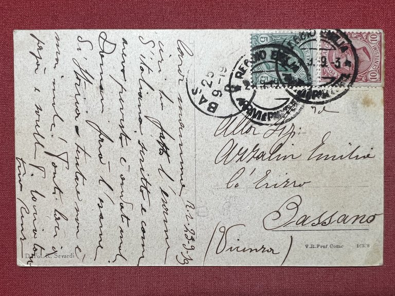 Cartolina - Reggio Emilia - Panorama - 1919