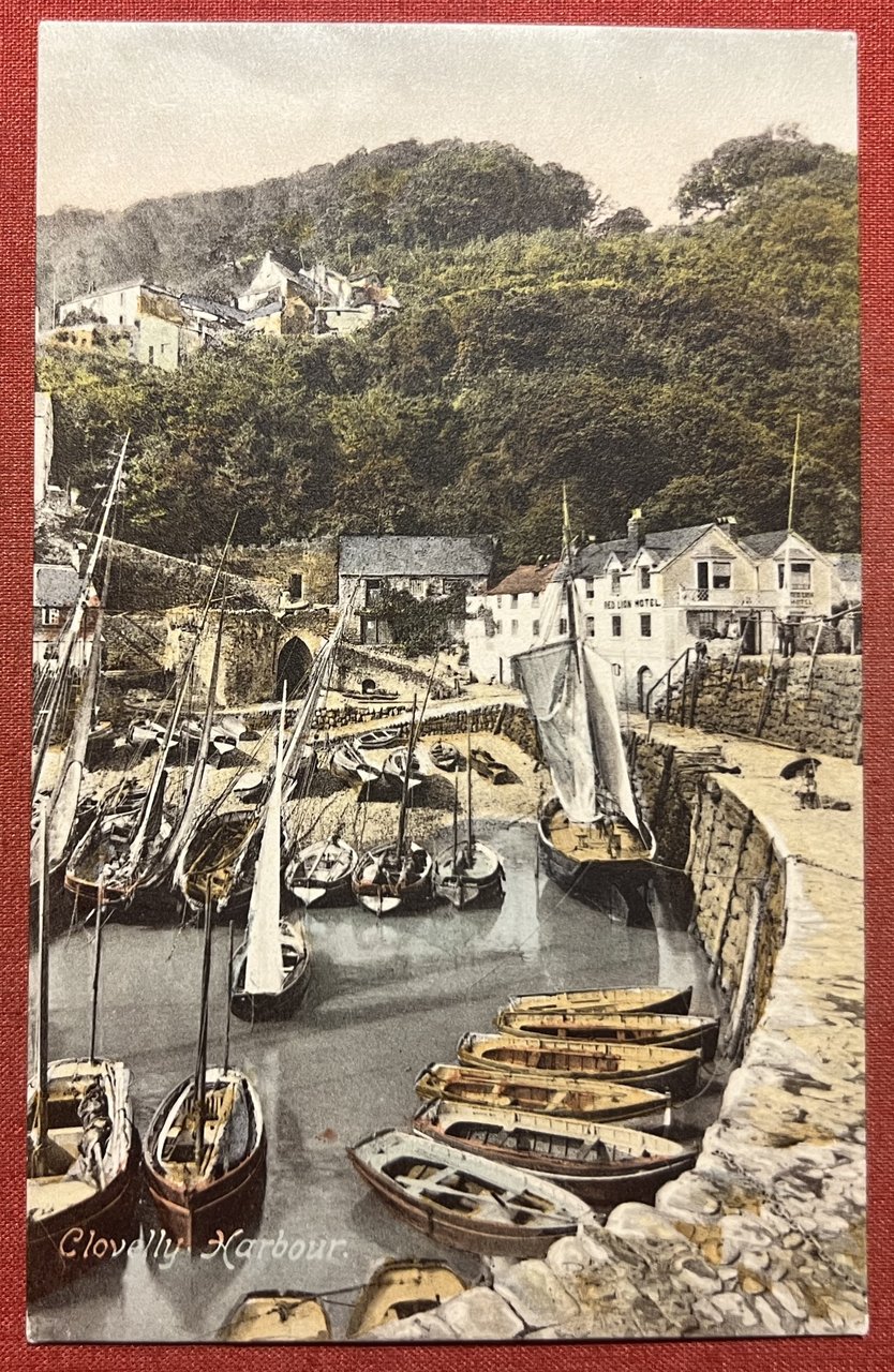 Cartolina - Regno Unito - Clovelly Harbour - 1910 ca. | Immagine principale