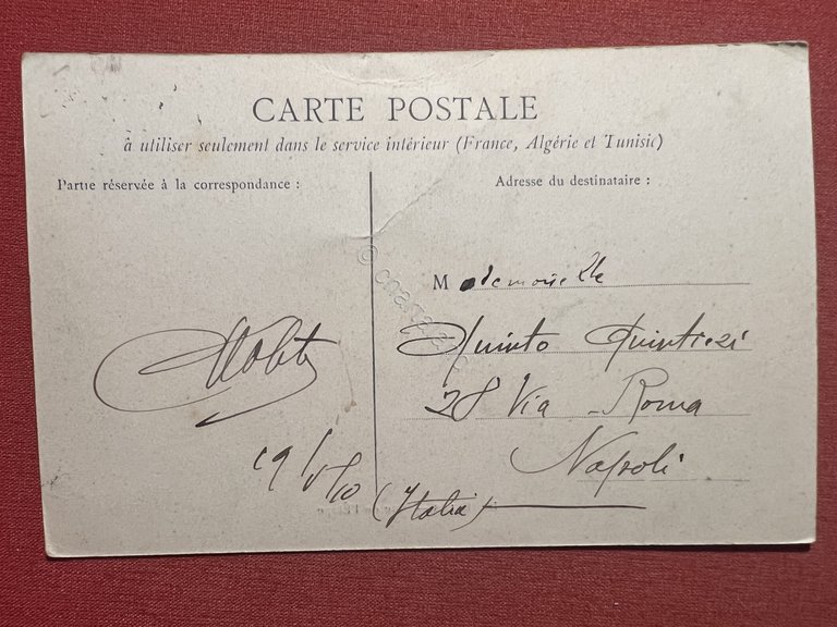 Cartolina - Reims - Rue de l'Etape - 1910