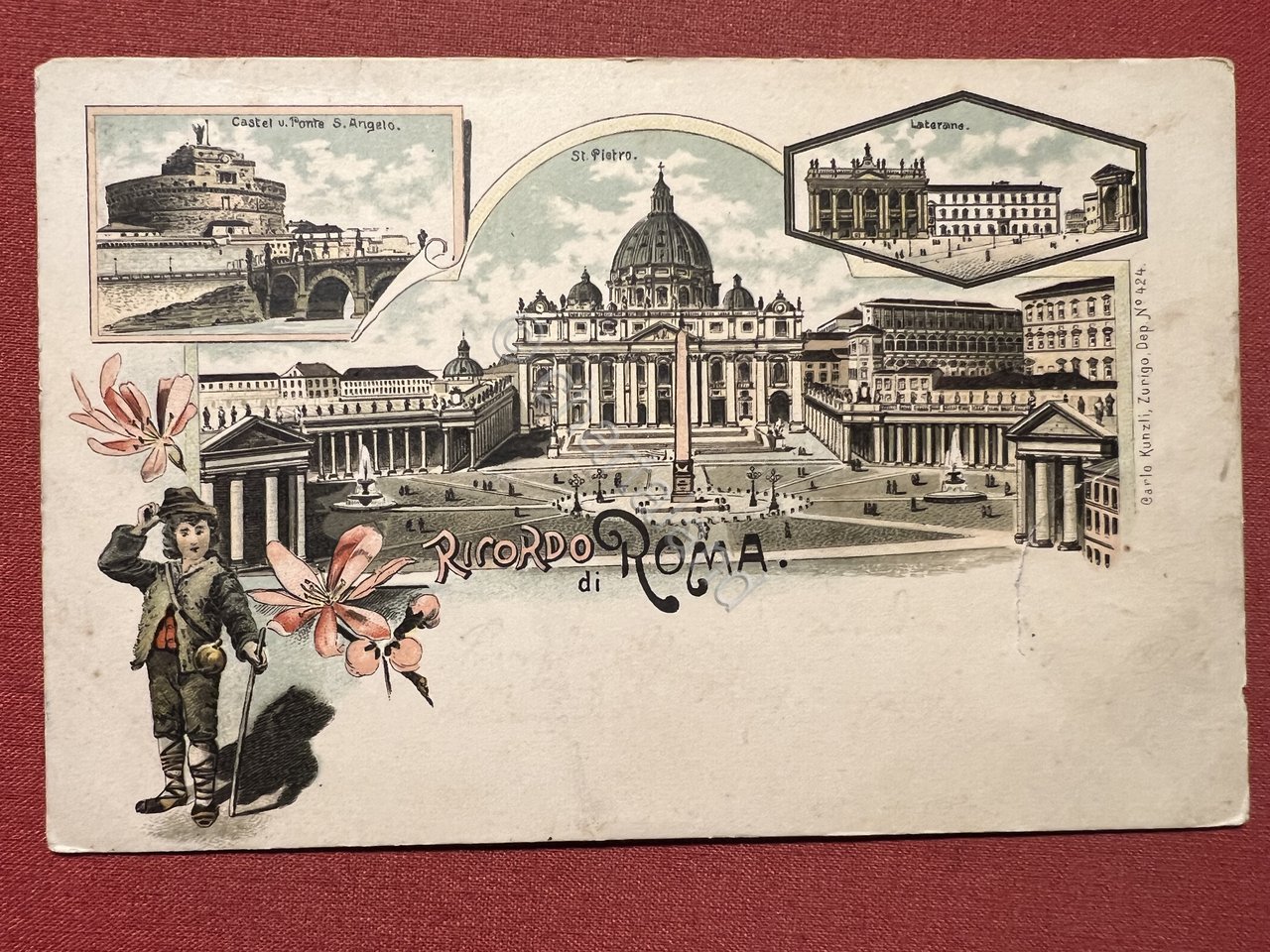 Cartolina - Ricordo di Roma - Vedute diverse - 1900 …