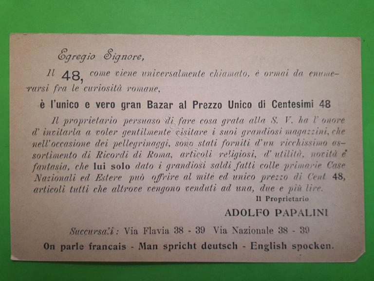 Cartolina - Ricordo Duilio - Roma - Corso Vittorio Emanuele …