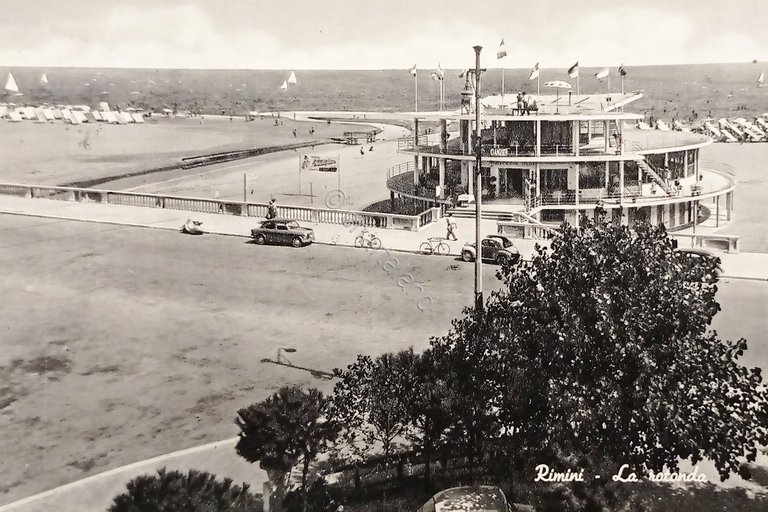 Cartolina - Rimini - La Rotonda - 1958